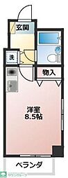 アーバンハイツ平塚 ワンルームの間取図画像