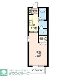 プログレスB 1Kの間取図画像