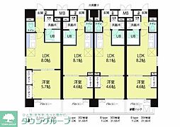 湘南辻堂駅前マンション 1LDKの間取図画像