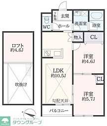 Lumiere Kurobe(ルミエール黒部) 2LDKの間取図画像