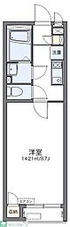 レオネクストサルビア 1Kの間取図画像