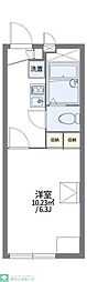 レオパレス花音 1Kの間取図画像