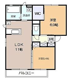 メゾン・ファミーユ 2LDKの間取図画像