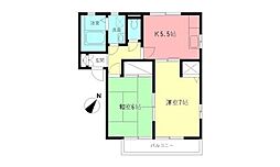 プレミールD 2Kの間取図画像