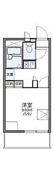 レオパレスラッキーハイムT 1Kの間取図画像