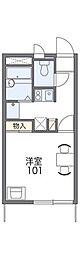 レオパレスとも 1Kの間取図画像