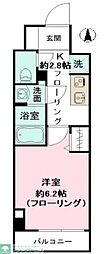 N-ステージヒラツカ 1Kの間取図画像