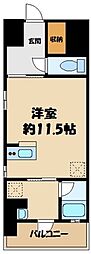 リーフコンフォート本厚木 ワンルームの間取図画像