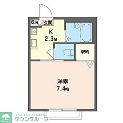 メルベールSK 1Kの間取図画像