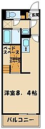 MIRANDAYI2 1Kの間取図画像