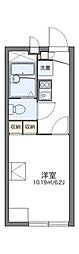 レオパレスメローネ6 1Kの間取図画像