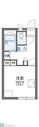 レオパレスカトレア 1Kの間取図画像
