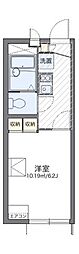 シャトーナカジマC棟 1Kの間取図画像