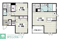 (仮称)鵠沼神明3丁目メゾン 2LDKの間取図画像