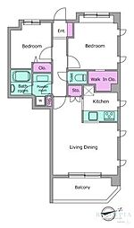 間取図画像 2LDK