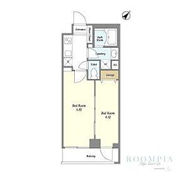 ミュプレ渋谷 1LDKの間取図画像