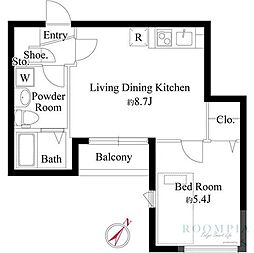 オークプレイス三軒茶屋 2階/202