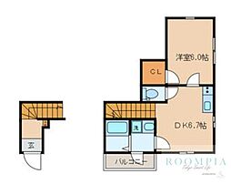 CASA・ETERNA 1DKの間取図画像