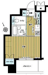 トーシンフェニックス目黒不動前 1Kの間取図画像