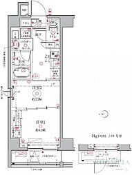 CRACIAIDZ祐天寺 2Kの間取図画像
