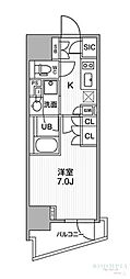 シーズンフラッツ大井町 1SLDKの間取図画像