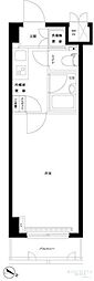 ルーブル学芸大学六番館 1Kの間取図画像
