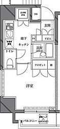 セジョリ西麻布 1Kの間取図画像