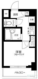 プレール代々木公園 1Kの間取図画像