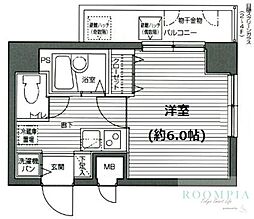 グランド・ガーラ渋谷 1Kの間取図画像