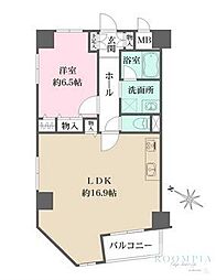 ダイヤハイツ自由が丘 1LDKの間取図画像
