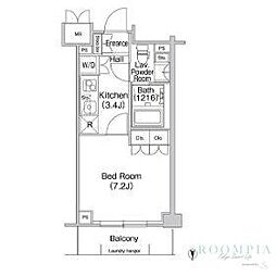 COMFORIA駒場 1Kの間取図画像