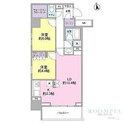 スタイリオ品川中延 2LDKの間取図画像