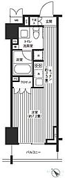 レジディア渋谷 1Kの間取図画像