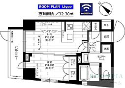 ステージグランデ千歳烏山アジールコート 1LDKの間取図画像