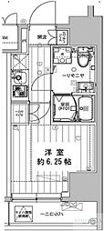 レガリス品川サウス 1Kの間取図画像