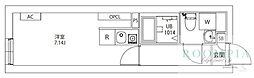 AXIA M-City武蔵小山 ワンルームの間取図画像