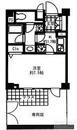 PRIMEURBAN用賀 1Kの間取図画像