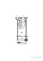 プラウドフラット三軒茶屋 1Kの間取図画像