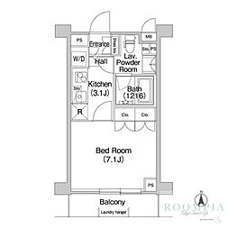 COMFORIA駒場 1Kの間取図画像