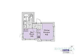 EXAM三軒茶屋2 1DKの間取図画像
