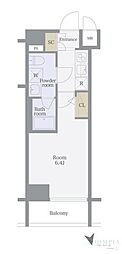 ラ・シード品川南大井 1Kの間取図画像