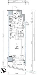 スパシエグランス学芸大学 1Kの間取図画像
