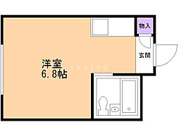 片野ビル ワンルームの間取図画像