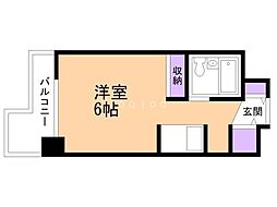 ラ・パルフェ・ド・札幌 ワンルームの間取図画像
