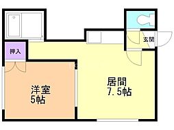 アベニュー南麻生 1DKの間取図画像
