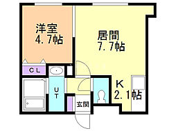 間取図画像 1LDK