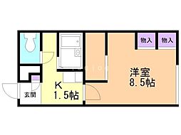 レオパレスロワール新琴似 1階/102
