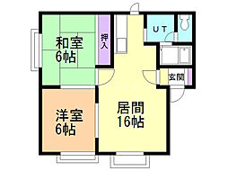 プルミエール新琴似B 2階
