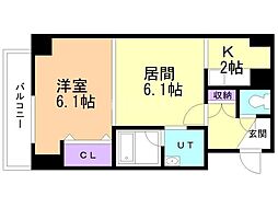 間取図画像 1LDK