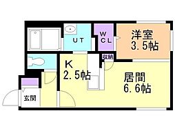 間取図画像 1LDK